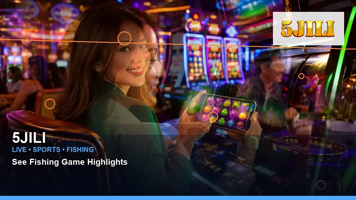5JILI 5JILI mg live information for Philippine users scene with layered collage casino cashback rewards for players in the
